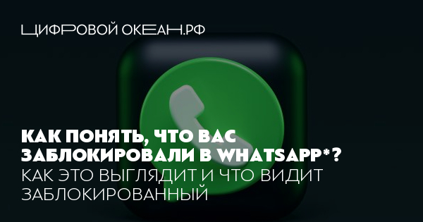 10 способов узнать, что тебя заблокировали в WhatsApp